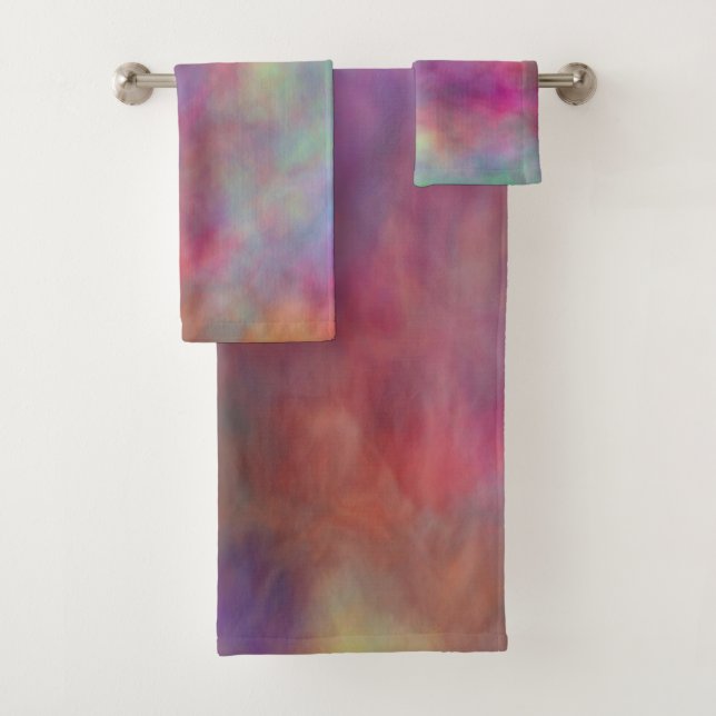 Regenbogenwolken Badhandtuch Set (Insitu)