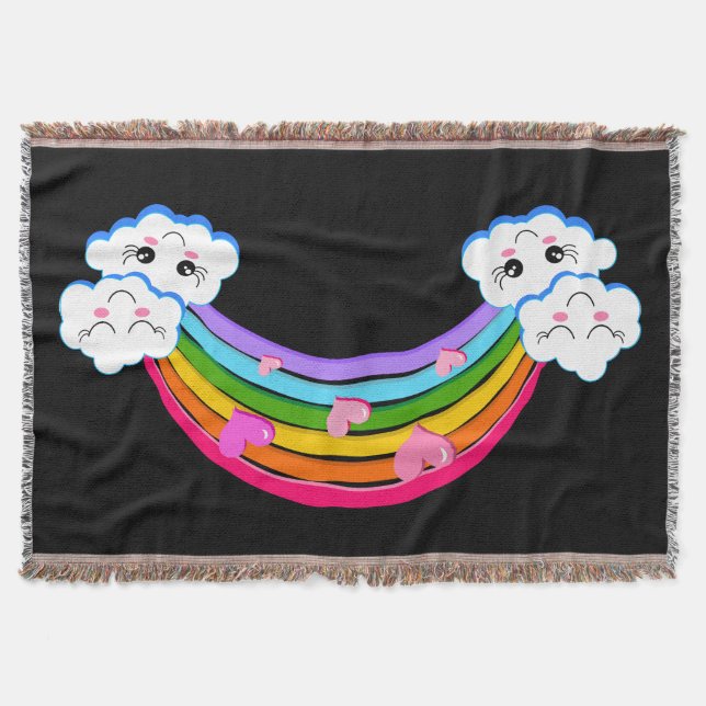 Regenbogenwolken Decke (Vorderseite)