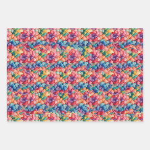 Regenbogenwolken Geschenkpapier Set