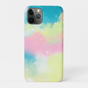 Regenbogenwolken Glitzer funkelnde Sterne Case-Mate iPhone Hülle