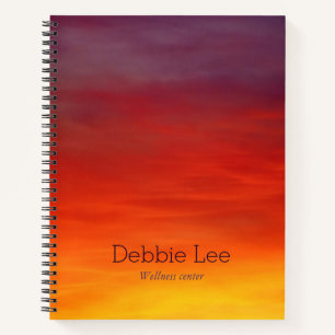 Regenbogenwolken Notizbuch