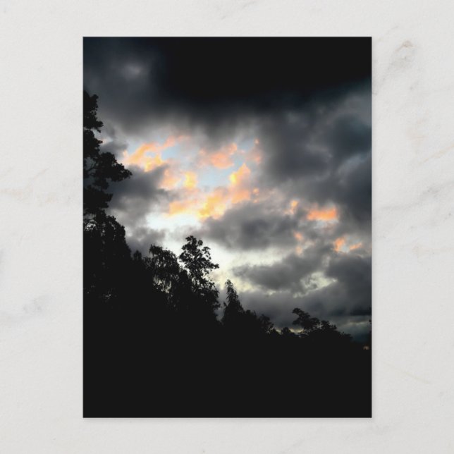 Regenbogenwolken Postkarte (Vorderseite)