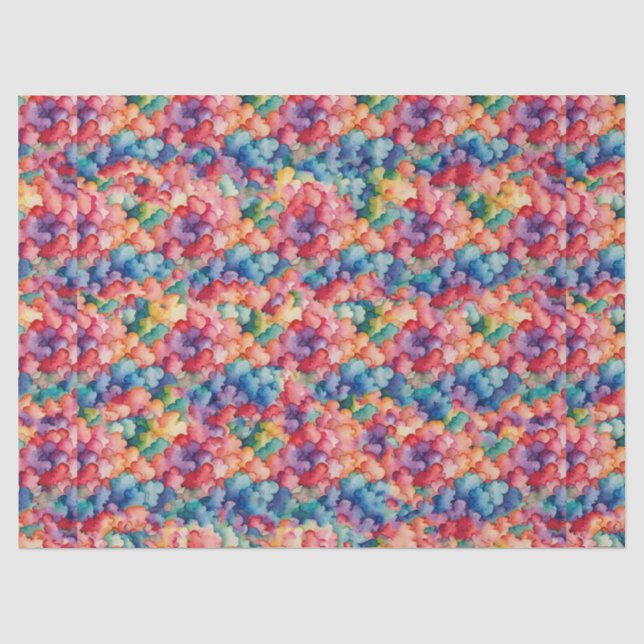 Regenbogenwolken Seidenpapier (Vorderseite)