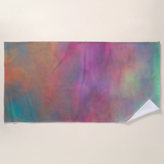 Regenbogenwolken Strandtuch (Vorderseite)
