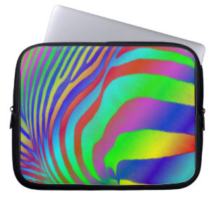 Regenbogenzebra-Druck Laptopschutzhülle