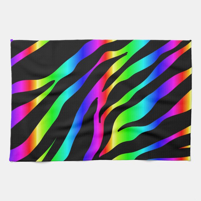 Regenbogenzebra Handtuch (Horizontal)