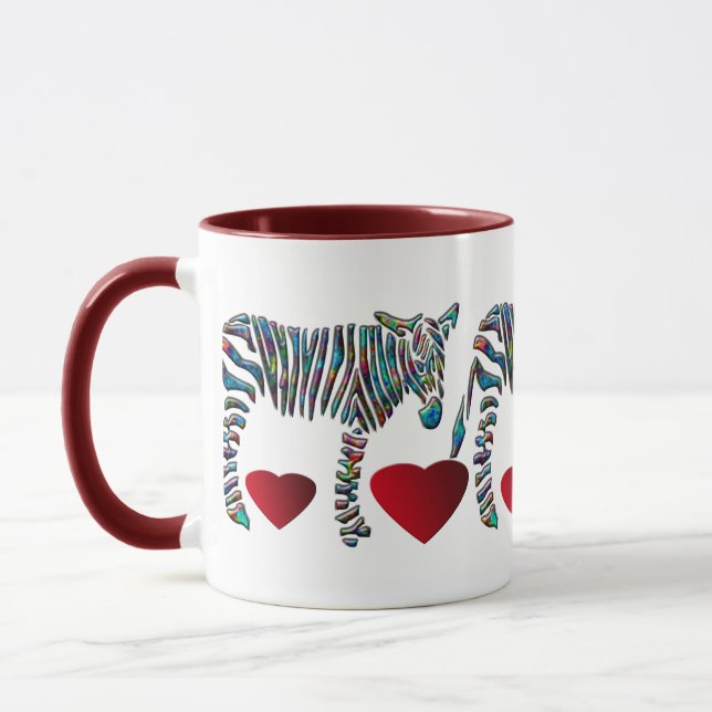 RegenbogenZebra Tasse (Links)