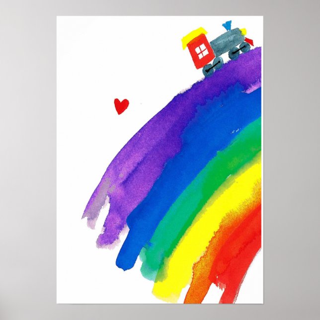 Regenbogenzug Poster (Vorne)