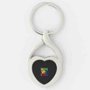 Regenbows Ich bin ein Buchdrachen, kein Wurm-LGBT- Schlüsselanhänger