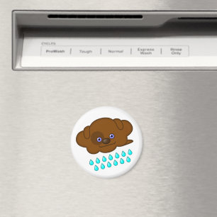 Regenbraun-Dog-Cloud - Magnet