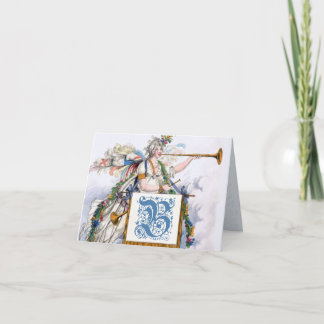 Régence géorgienne Initiale B Monogramme Cartes po