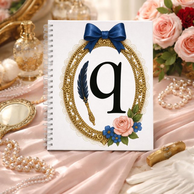 Regency Art Letter Q Luxury Monogram Journal (Créateur téléchargé)