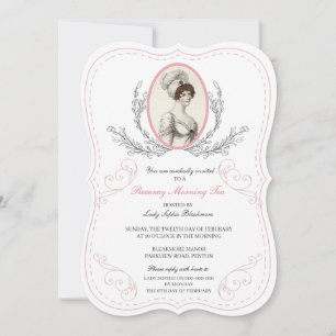Regency-Austen-Teeparty-Einladung Einladung