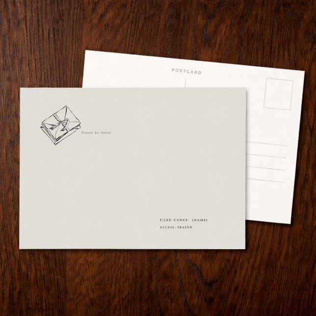 Regency Epistolary Dark Academia Correspondence  Postkarte (Von Creator hochgeladen)