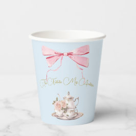 Regency Era Brautparty Ribbon Tea Party Pappbecher