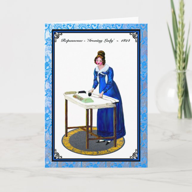 Regency Fashion 1824 greeting card Karte (Vorderseite)