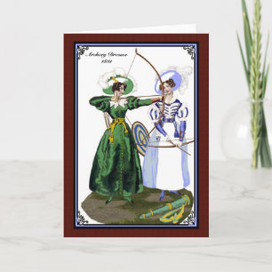 Regency Fashion 1830 Grußkarte Karte