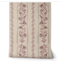 Regency Floral Sophisticated Streifen Stummes Burg