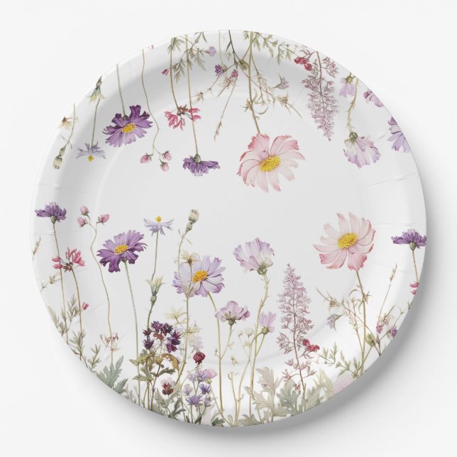 Regency Garden Birthday Party Pappteller (Vorderseite)