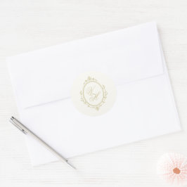 Regency-Garten Vintage-Klassische Romantische Hoch Runder Aufkleber