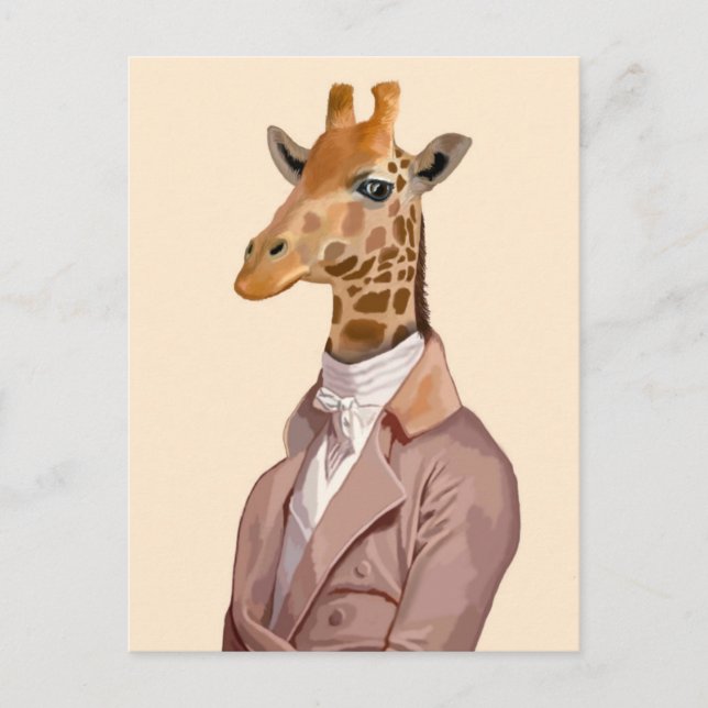 Regency Giraffe 2 Postkarte (Vorderseite)