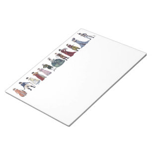 Regency Historical Fashion Art - Large Notepad #1 Notizblock