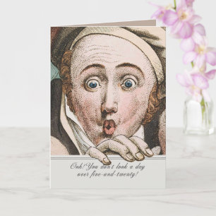 Regency Jane Austen Überraschung Lustige Geburtsta Karte
