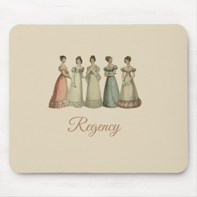 Regency Ladys Mousepad für Jane Austen Fans (Vorne)