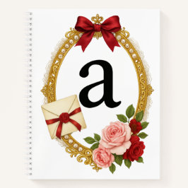 Regency Letter A Monogram Journal Notizbuch