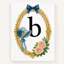 Regency Letter B Monogram Journal Notizbuch