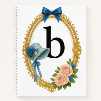 Regency Letter B Monogram Journal  Notizbuch