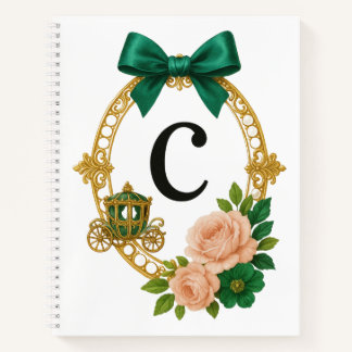 Regency Letter C Monogram Journal Notizbuch