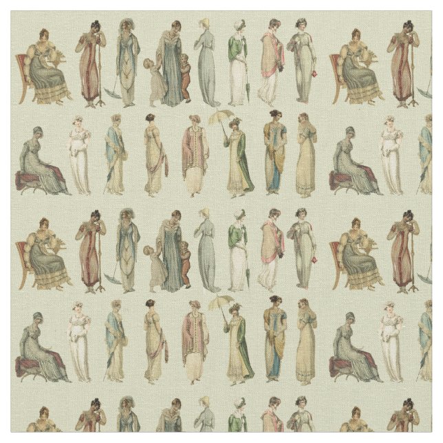 Regency Mode von Ackermann Stoff (Nahaufnahme)