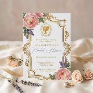 Regency-Wisteria-Brautparty-Einladung Einladung