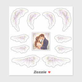 Regency Wisteria Wedding Stickers Aufkleber