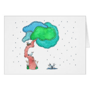 Regendusche, Blank