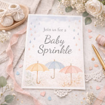 Regeneinladung für Baby Sprinkle