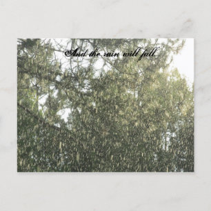 Regenfall Postkarte