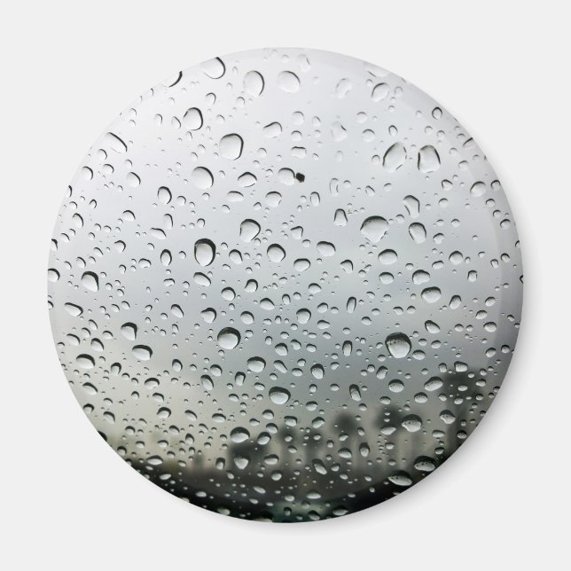 Regenfälle auf der Windschutzscheibe in Kalifornie Magnet (Vorne)