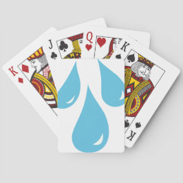 Regenfälle beim Kartenspielen Spielkarten