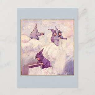 Regenfälle Feen Regen machen Postkarte