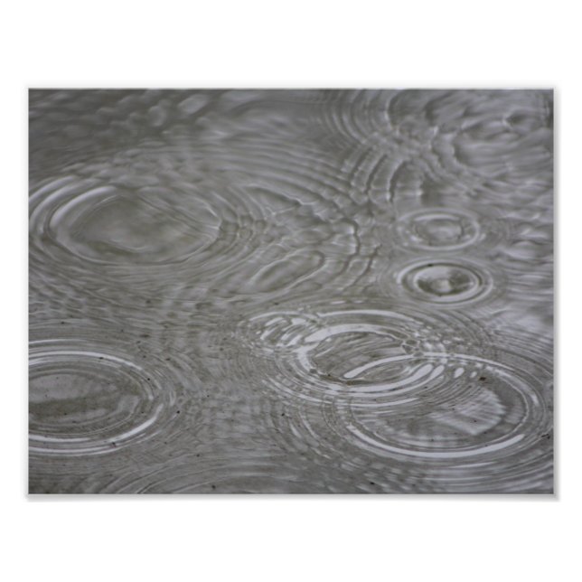 Regenfälle und Kreise Fotodruck (Vorne)