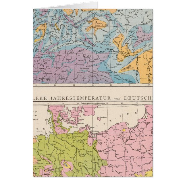 Regenfallkarte Deutschlands (Vorne)
