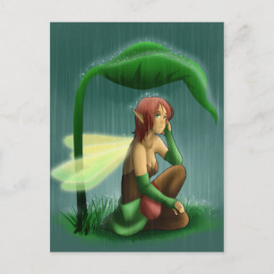 Regenfee Postkarte