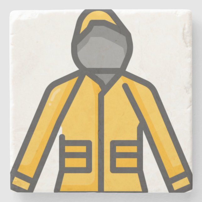 Regenmantel Steinuntersetzer (Vorderseite)