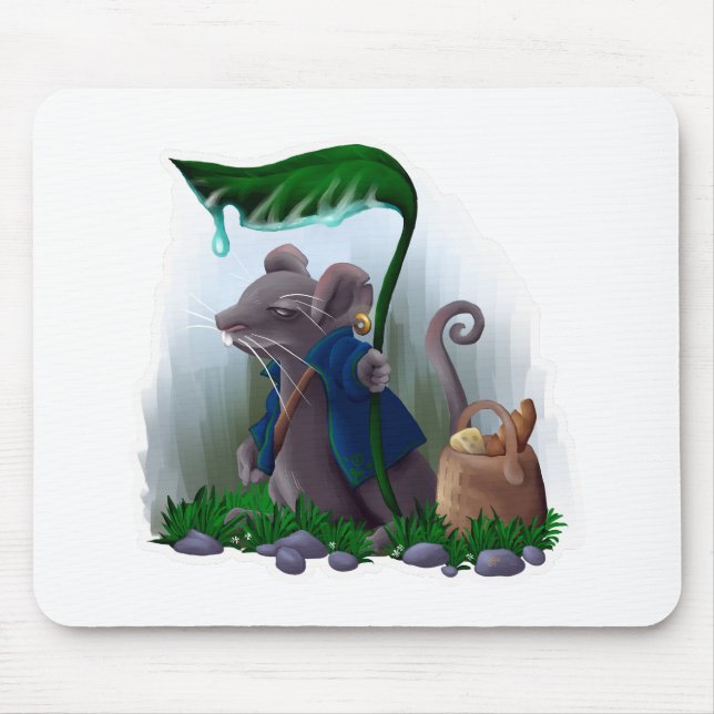 Regenmaus Mousepad (Vorne)