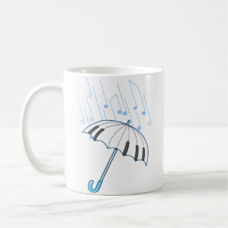 Regennoten Klavierspieler Geschenk Shirt Tasten Mu Kaffeetasse