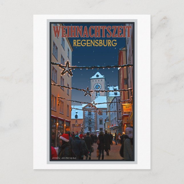 Regensburg Altes Rathaus Postkarte (Vorderseite)