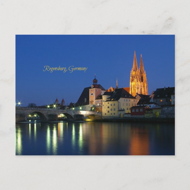 Regensburg, Deutschland Postkarte (Vorderseite)