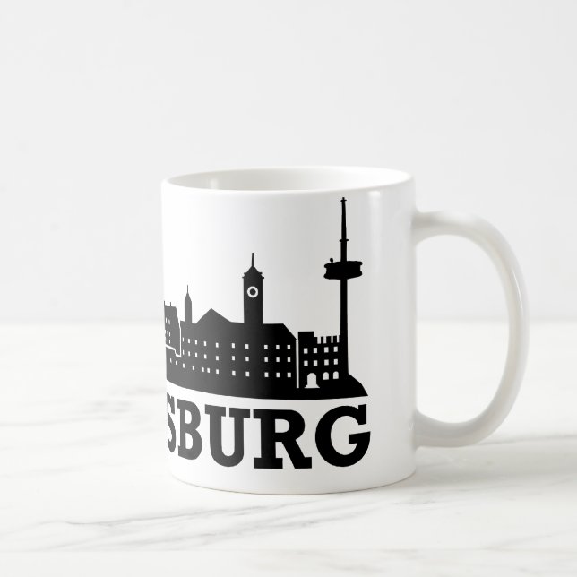 Regensburg-Skyline Kaffeetasse (Rechts)